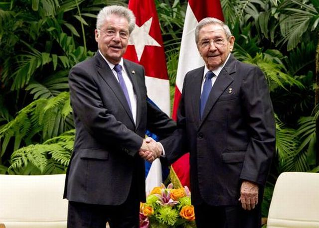 Presidents of Cuba and Austria Hold Meeting in Havana. Photo taken from cubadebate.cu