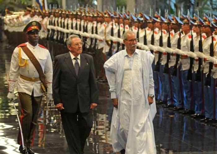 escambray today, cuba president raul castro, brahim ghali, president of the sahrawi arab democratic republic 