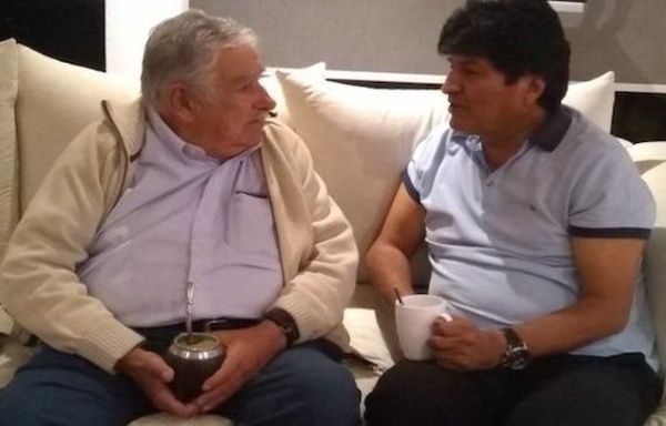 Pepe Mujica and Evo Morales in Mexico