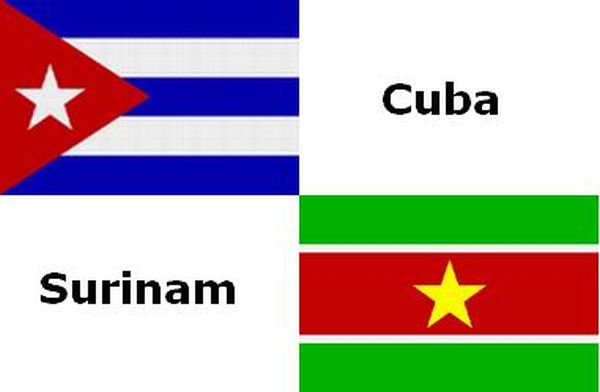 suriname and cuba flags