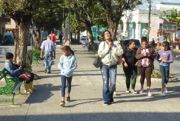 Residents of Sancti Spiritus have been finally able to wear their coats this winter. 