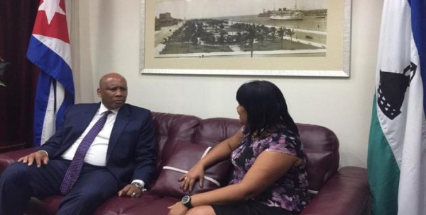 king of lesotho visits cuba 