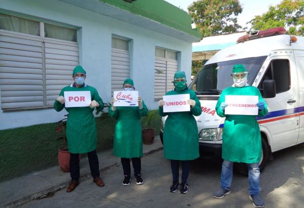 Cuban health workers celebrate May Day from the front line against COVID-19