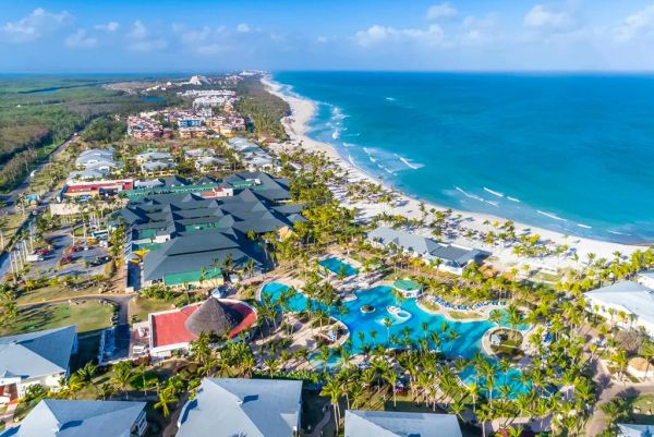 Aerial view of Varadero beach, one of the most famous beaches in the world