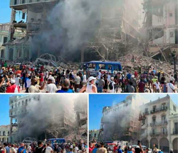 Havana’s Saratoga Hotel partially destroyed by strong explosion