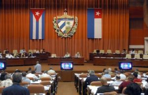 Cuban legislators in Havana