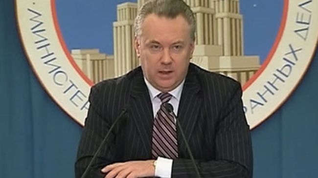 Russian Foreign Ministry spokesman Alexander Lukashevich