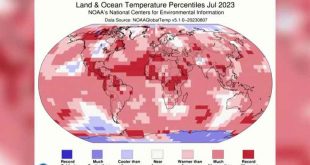 NASA reports last month was hottest July ever recorded