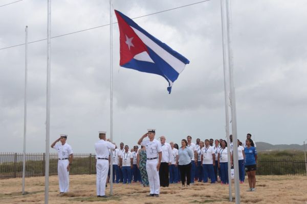 cuban flag in barranquilla