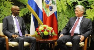 Haiti president in Cuba