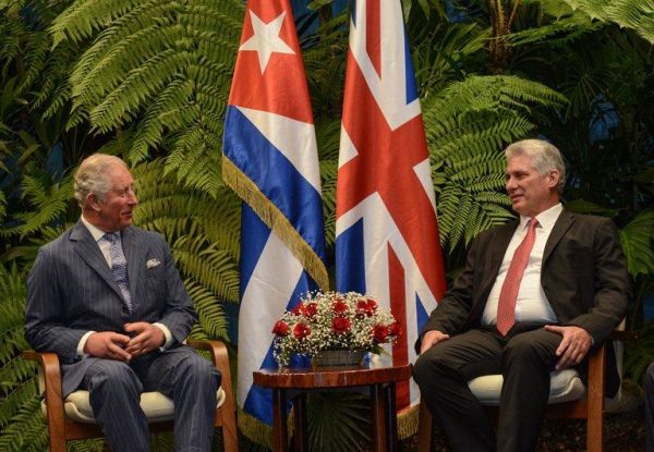 diaz-canel-welcomes prince of wales