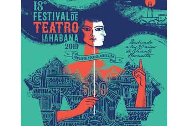 Promotional bill of the 18th Havana Theater Festival