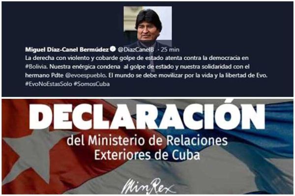 Cuba calls to safeguard the life of Evo Morales after coup