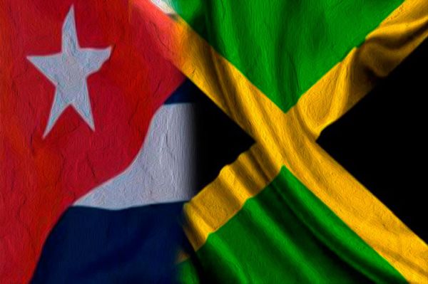 cuba and jamaica flags together