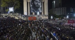 mass tribute to fidel castro in havana's university on 3rd anniversary of his passing