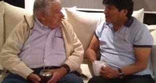 Pepe Mujica and Evo Morales in Mexico