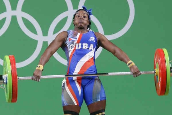 Cuban weightlifting athlete Marina Rodriguez
