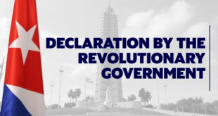 Declaration by the Revolutionary Government of Cuba