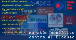 Media marathon condemns Washington's blockade against Cuba