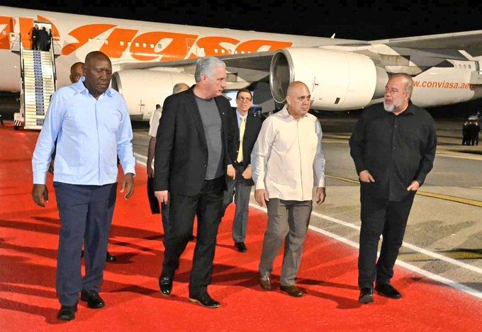 President Díaz-Canel in Cuba after finishing tour of Europe